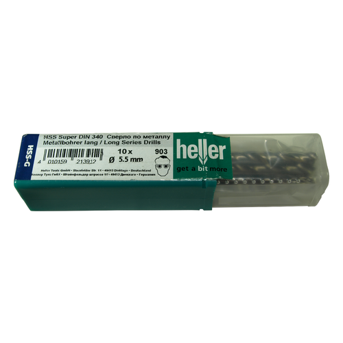 Paquete de 10 brocas de taladro de metal Heller HSS-G serie larga tierra súper giro - elige la talla - Imagen 12 de 20