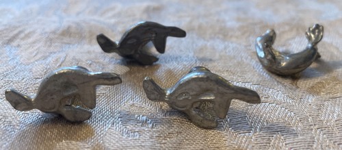 Lot of 4 Vintage Seal  Mini Pewter Figurines - Bild 10 von 10