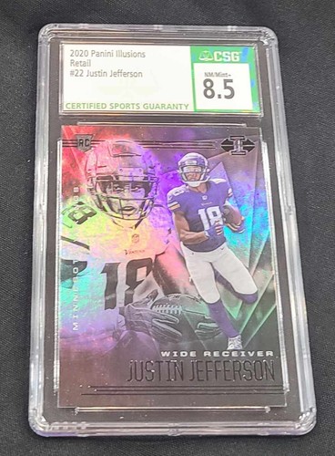 2020 Illusions Retail Justin Jefferson Vikings RC CSG 8.5 - Picture 1 of 1