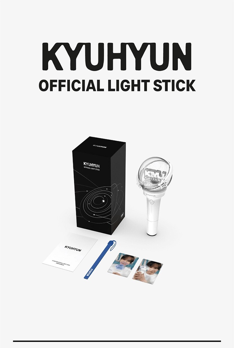 KYUHYUN OFFICIAL LIGHT STICK with Strap+2 Card FANLIGHT MD SUPER