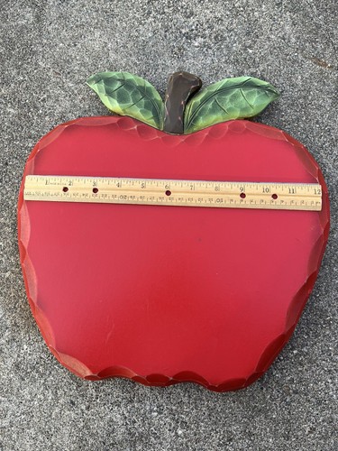 Wooden Apple Lazy Susan Spinning Serving Tray: Autumn Country Farm & Home Decor - Picture 11 of 11