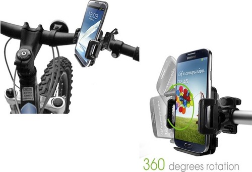 Handlebar Bicycle Mount Holder Bike Cradle Dock Swivel Heavy for Cell Phones - 第 5/8 張圖片