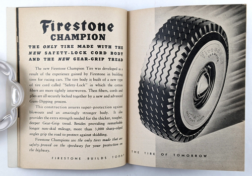 Folleto Firestone Builds Today The Tire Of Tomorrow Feria Mundial de Nueva York 1939 - Imagen 5 de 9