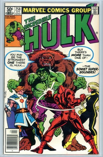 Incredible Hulk #258 1981 Marvel CBCS 9.2 OW Newsstand 1st Soviet Super-Soldiers - Picture 2 of 3