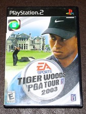 Tiger Woods PGA Tour 2003 (Sony PlayStation 2 PS2, 2002) CIB w/ case and manual