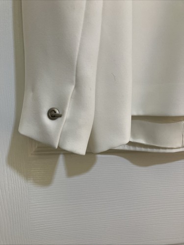 Calvin Klein White Pant Suit, Jacket & Pant Set, Women's Size 10 - Picture 8 of 24