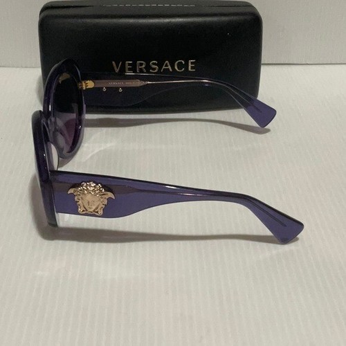 Gafas de sol Versace para mujer mod4298 púrpura redondas hechas en Italia - Imagen 5 de 6