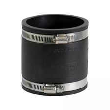 3 In. PVC Flexible Coupling with Stainless Steel Clamps