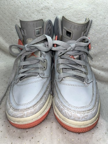 Nike Air Jordan Spizike Sun Blush 535712-026 Grey Sneaker Shoes Youth Girls 6.5Y - Picture 2 of 10
