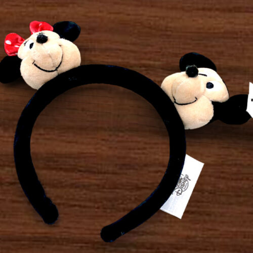 Disney Parks Mickey and Minnie Mouse Plush Headband Exclusive Disneyland US - Picture 2 of 7