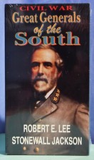 VHS Civil War Great Generals of the South Robert E Lee Stonewall Jackson NEW
