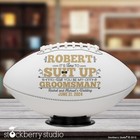 Ring Bearer Football Proposal Gift for Wedding Party Personalized Groomsmen