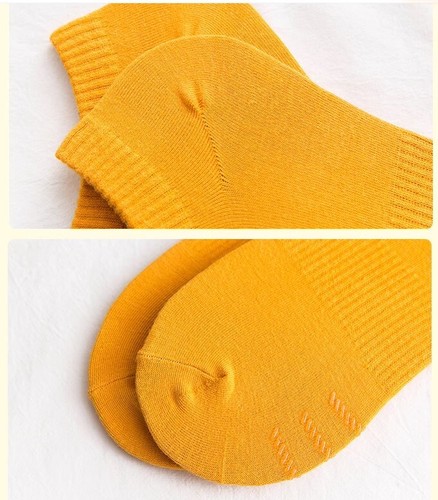 Ladies Soft Stylish Candy Cotton Non Slip Rib Arch Support Yoga/Trainer Socks - Picture 4 of 26