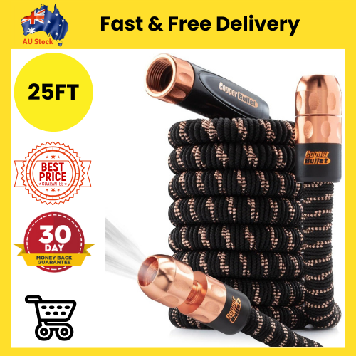 Pocket Hose Bullet Expanding Garden Hose w/Copper, AS-SEEN-ON-TV, Lead, Black - Picture 1 of 8