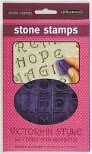 Stone Stamps-Victorian Style Letters & Numbers (Pack of 3)