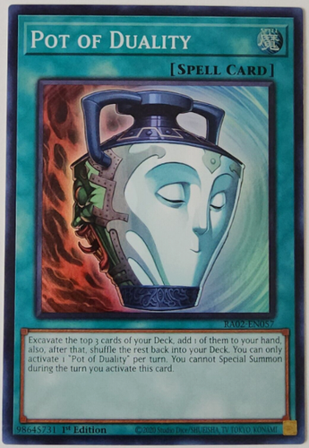 Yu-Gi-Oh! Pot of Duality - RA02-EN057 - Super Rare - 1'st -NM/M - Picture 1 of 1