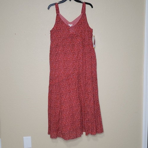 Joie Red Bondi Tiered Maxi Sundress Tea Rose Size Medium Women's NWT - Picture 8 of 13