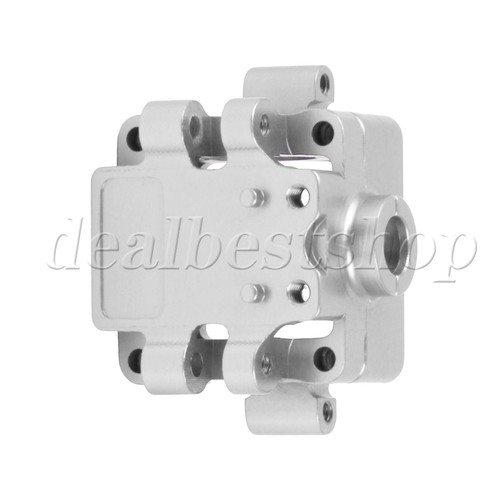 RC Aluminum Alloy Gear Box Cover Kit Replacement for WLtoys 1:28 Silver - Picture 6 of 9
