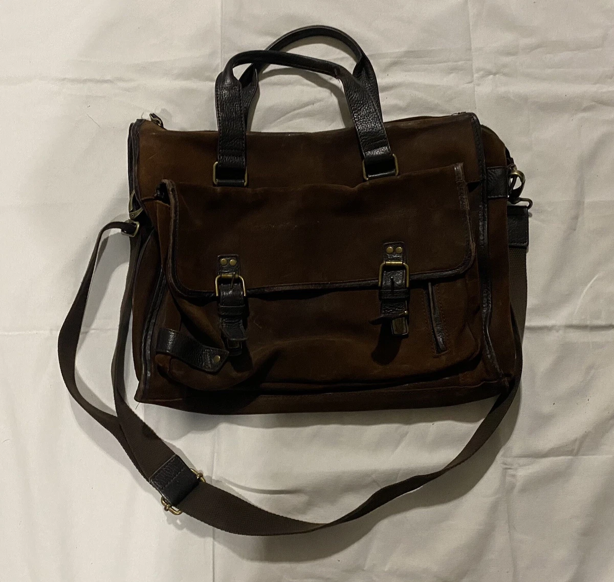 Bosca leather messenger best sale bag
