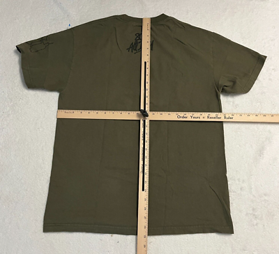 808 All Day Shirt Adult Large Green Logo Spell Out