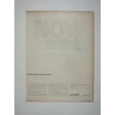 Univac Now Computer Systems Advertisement 1960s Vintage Print Ad