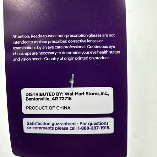 2 Equate Lily Blue Readers w Case +1.00 Reading Glasses 53 15-138, O53741, - Picture 6 of 7