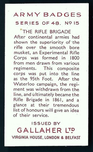 GALLAHER - ARMY BADGES - PICK THE CARDS YOU NEED - Picture 31 of 97