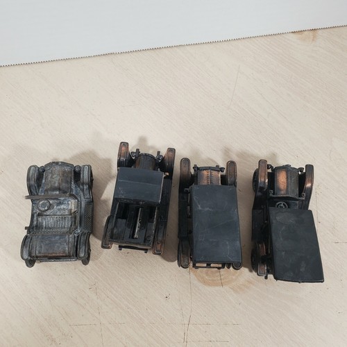 4 Metal Die Cast Novelty Pencil Sharpeners Classic Early 1900's Model Cars - Picture 9 of 12