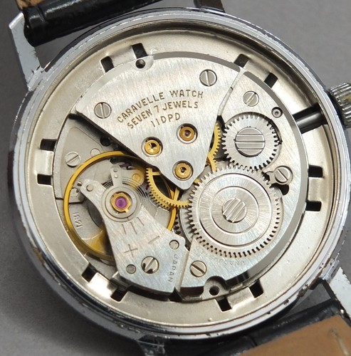 Caravelle 7 Jewel Vintage Mens Watch - Chrome Plated, Date, Runs & Looks Nice - Picture 7 of 11