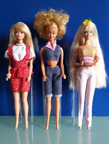 "MATTEL" Lotto 3 Barbie vintage.