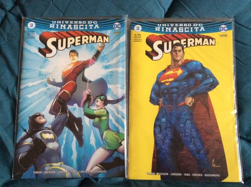 SUPERMAN 2 RINASCITA VARIANT + ULTRAVARIANT !!! DC RW LION !!!!