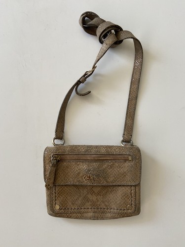 Cole Haan Mini Suede Shoulder Bag Purse Brown Vintage EUC - Picture 2 of 7