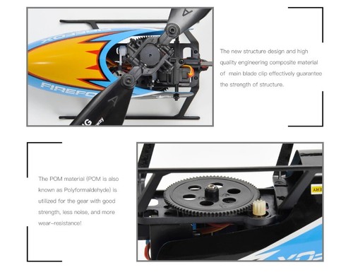 Lo último Helicóptero RC 2.4G 4 Canales Hélice Única Sin Alerón Tiempo de Vuelo - Imagen 17 de 26