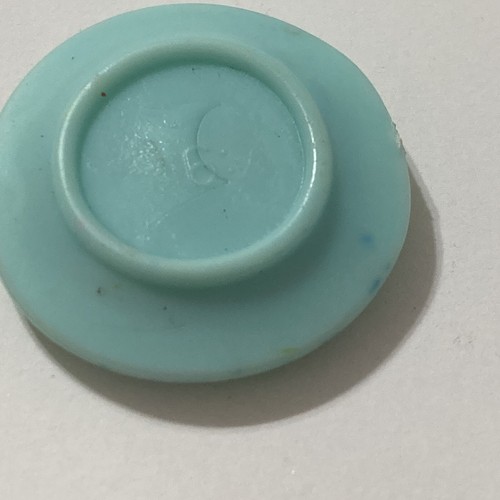 Fisher Price Loving Family Dollhouse Gingerbread Man Cookie Blue Green Plate - Picture 3 of 4