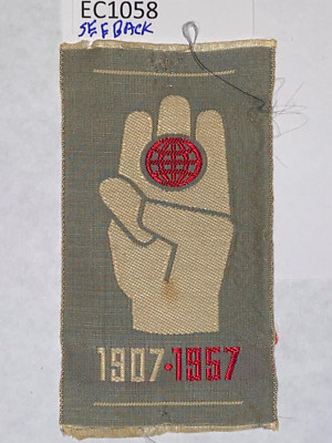 Boy Scout 1957 World Jamboree Germany Contingent Patch Badge