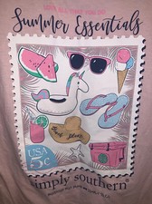 Simply Southern Pink TShirt Size Youth Small Summer