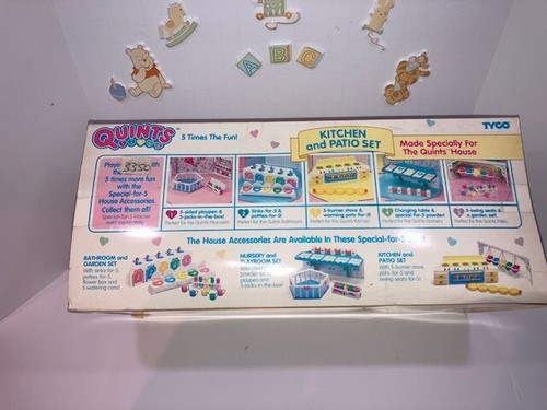 QUINTS: PLAYSET CUCINA E PATIO 1990 RARO NUOVO CON SCATOLA - Foto 4 di 5