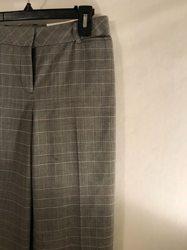 New Ann Taylor Loft Gray Slack White Plaid Pants Women Clothing Business Size 4 - Bild 6 von 12