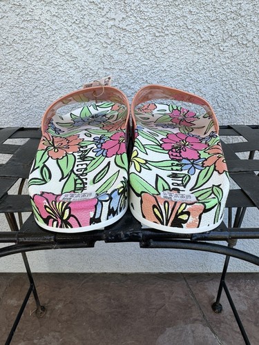 NWT Adidas Adilette Wmn's Slides Sandals Slippers GY8288 Primegreen Floral Sz 11 - Picture 3 of 8