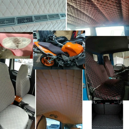 Hágalo usted mismo Tela de imitación de cuero Diamante Grueso Acolchado Esponja Parte posterior Material interior del automóvil - Imagen 4 de 33