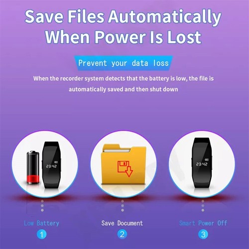 1080P HD Mini Watch Security Camera Sports Wristwatch Video Recording DVR - Picture 12 of 28