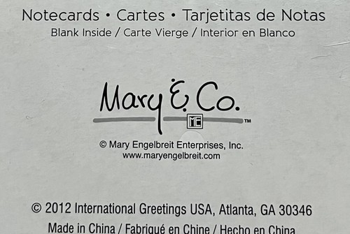 Mary Engelbreit 6 Note Cards with envelopes ISN'T CHRISTMAS JOLLY santa blank - Picture 2 of 2