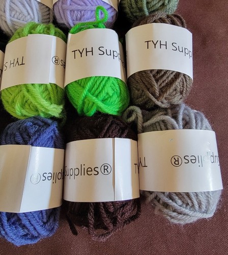 TYH Supplies 20 - 22 Yard BonBon Skeins Acrylic Yarn MultiColor New Open LOT 8 - Picture 2 of 5