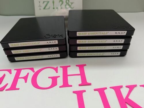 Stampin' Up! Sizzix Bigz Alphabet Stanzformen Serif Essentials Schrift Set 7 Stanzformen - Bild 2 von 9