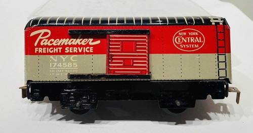 Marx No. 174585 NYC Pacemaker Boxcar - 6 inch / 4 wheel /Sliding Tab/Slot Cplr. - Picture 2 of 16