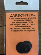 Abu 5500CA,  4000, 5000, 6000 Ambassadeur C3 C4  (4) Carbontex Drag Washers