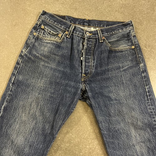 Levis 501 Button Fly Jeans dunkelblau 31x29,5 - Bild 4 von 15