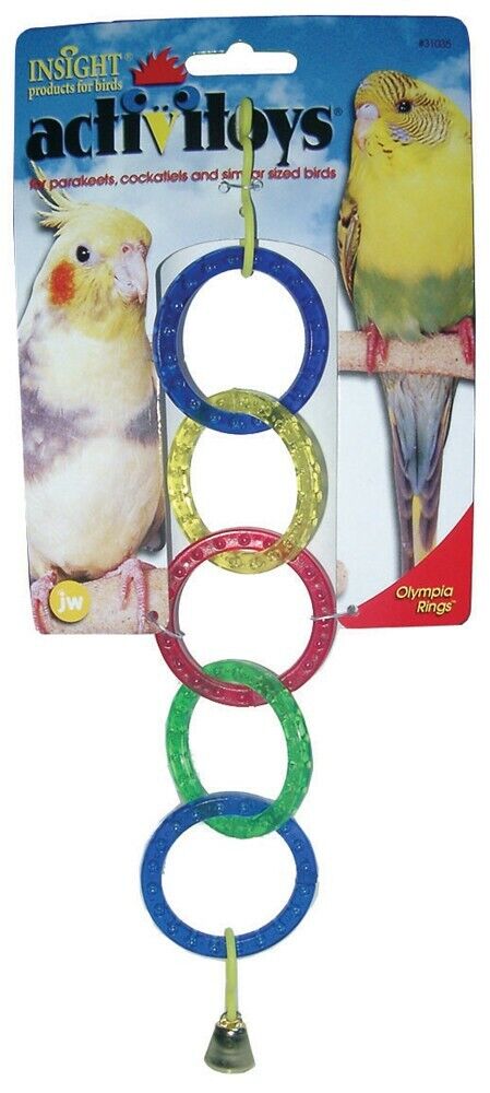 JW ActiviToy Olympia Rings Bird Toy Small/Medium   Free Shipping