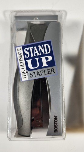 LOT OF 2 NEW VINTAGE BOSTON STAPLERS STAND UP DESKTOP AND ORCA 3 IN 1 STAPLER - Picture 2 of 6