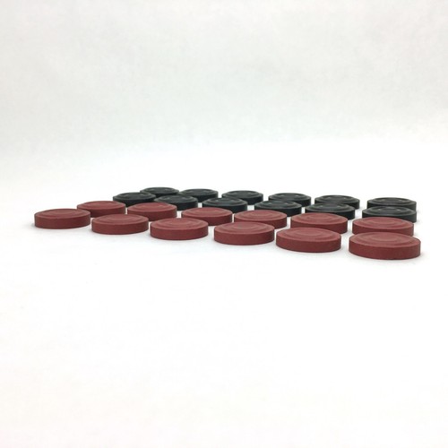Built Rite Interlocking Plastic Checkers Draughts Chequers Set of 24 No 38 - Picture 8 of 9